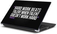ezyPRNT Hard Work beats Talent Quote (15 to 15.6 inch) Vinyl Laptop Decal 15   Laptop Accessories  (ezyPRNT)