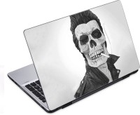 ezyPRNT Skull and Abstract A (14 to 14.9 inch) Vinyl Laptop Decal 14   Laptop Accessories  (ezyPRNT)