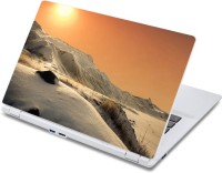 ezyPRNT Winter mountains landscape with shining sun Nature (13 to 13.9 inch) Vinyl Laptop Decal 13   Laptop Accessories  (ezyPRNT)