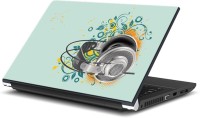 ezyPRNT Headphones and Earphones Music C (15 to 15.6 inch) Vinyl Laptop Decal 15   Laptop Accessories  (ezyPRNT)