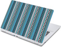 ezyPRNT Blue Saree Border Pattern (13 to 13.9 inch) Vinyl Laptop Decal 13   Laptop Accessories  (ezyPRNT)