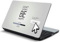 ezyPRNT Don't worry be Happy Vinyl Laptop Decal 15.6   Laptop Accessories  (ezyPRNT)