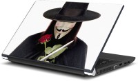 Rangeele Inkers V For Vendetta Rose And Knife Vinyl Laptop Decal 15.6   Laptop Accessories  (Rangeele Inkers)