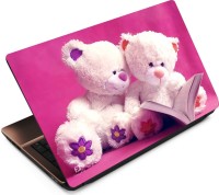 FineArts Teddy On Pink Vinyl Laptop Decal 15.6   Laptop Accessories  (FineArts)