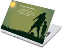 ezyPRNT Happy Father's Day Motivation Quote (13 to 13.9 inch) Vinyl Laptop Decal 13   Laptop Accessories  (ezyPRNT)