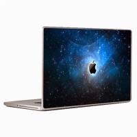 Theskinmantra Blue Apple Shine Universal Size Vinyl Laptop Decal 15.6   Laptop Accessories  (Theskinmantra)