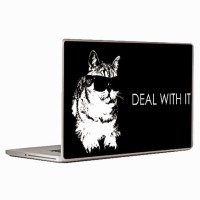 Theskinmantra Deal With It Laptop Decal 14.1   Laptop Accessories  (Theskinmantra)