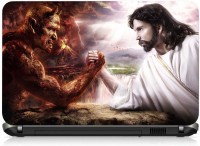 VI Collections Christ vs Evil PRINTED VINYL Laptop Decal 15.6   Laptop Accessories  (VI Collections)