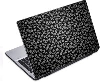 ezyPRNT Black Floral Pattern (14 to 14.9 inch) Vinyl Laptop Decal 14   Laptop Accessories  (ezyPRNT)