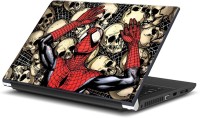 Rangeele Inkers Spiderman On Skulls Vinyl Laptop Decal 15.6   Laptop Accessories  (Rangeele Inkers)