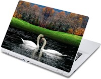 ezyPRNT Swans in Romantic Mode (13 to 13.9 inch) Vinyl Laptop Decal 13   Laptop Accessories  (ezyPRNT)