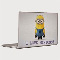 Theskinmantra I Love Minions Laptop Decal 14.1   Laptop Accessories  (Theskinmantra)