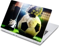 ezyPRNT Football - Foot on Ball Sports (13 to 13.9 inch) Vinyl Laptop Decal 13   Laptop Accessories  (ezyPRNT)
