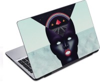 ezyPRNT Skull and Abstract C (14 to 14.9 inch) Vinyl Laptop Decal 14   Laptop Accessories  (ezyPRNT)