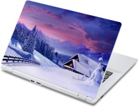 ezyPRNT Homes in snow Nature (13 to 13.9 inch) Vinyl Laptop Decal 13   Laptop Accessories  (ezyPRNT)