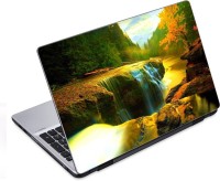 ezyPRNT Colorful wonderful waterfall Nature (14 to 14.9 inch) Vinyl Laptop Decal 14   Laptop Accessories  (ezyPRNT)