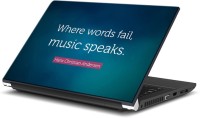 ezyPRNT Music Lovers and Musical Quotes T (15 to 15.6 inch) Vinyl Laptop Decal 15   Laptop Accessories  (ezyPRNT)