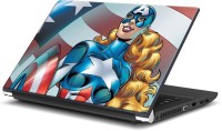 Rangeele Inkers Female Captain America Vinyl Laptop Decal 15.6   Laptop Accessories  (Rangeele Inkers)