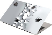 Anweshas Black and White Butterflies Vinyl Laptop Decal 15.6   Laptop Accessories  (Anweshas)