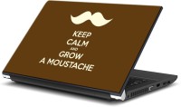 ezyPRNT Keep Calm and Grow a Moustache (14 to 14.9 inch) Vinyl Laptop Decal 14   Laptop Accessories  (ezyPRNT)