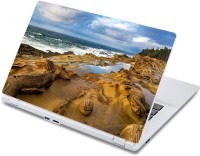 ezyPRNT Beautiful Coast Nature (13 to 13.9 inch) Vinyl Laptop Decal 13   Laptop Accessories  (ezyPRNT)