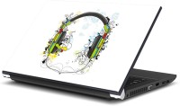 ezyPRNT Headphones and Earphones Music Y (15 to 15.6 inch) Vinyl Laptop Decal 15   Laptop Accessories  (ezyPRNT)