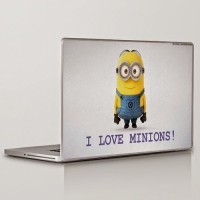Theskinmantra I Love Minions Universal Size Vinyl Laptop Decal 15.6   Laptop Accessories  (Theskinmantra)