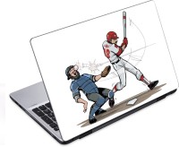 ezyPRNT Base Ball Cartoon Sports (14 to 14.9 inch) Vinyl Laptop Decal 14   Laptop Accessories  (ezyPRNT)