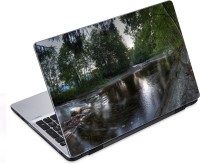 ezyPRNT Trees around River Nature (14 to 14.9 inch) Vinyl Laptop Decal 14   Laptop Accessories  (ezyPRNT)