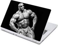 ezyPRNT Big Chest and Shoulder Body Building (13 to 13.9 inch) Vinyl Laptop Decal 13   Laptop Accessories  (ezyPRNT)
