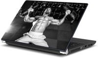 ezyPRNT Huge Dumbbells for Huge Biceps Body Building (15 to 15.6 inch) Vinyl Laptop Decal 15   Laptop Accessories  (ezyPRNT)