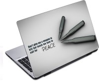 ezyPRNT Peace Quote (14 to 14.9 inch) Vinyl Laptop Decal 14   Laptop Accessories  (ezyPRNT)