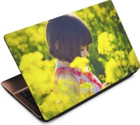 Anweshas Yellow Flower Vinyl Laptop Decal 15.6   Laptop Accessories  (Anweshas)