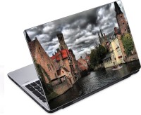 ezyPRNT Boat Riding in Venice City (14 to 14.9 inch) Vinyl Laptop Decal 14   Laptop Accessories  (ezyPRNT)