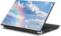 ezyPRNT Rainbow In Clouds (15 to 15.6 inch) Vinyl Laptop Decal 15   Laptop Accessories  (ezyPRNT)