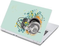 ezyPRNT Headphones and Earphones Music C (13 to 13.9 inch) Vinyl Laptop Decal 13   Laptop Accessories  (ezyPRNT)