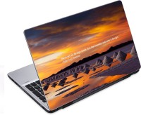 ezyPRNT Travel and Tourism Brown Landscape (14 to 14.9 inch) Vinyl Laptop Decal 14   Laptop Accessories  (ezyPRNT)