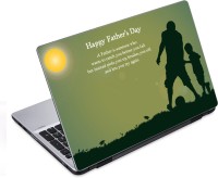 ezyPRNT Happy Father's Day Motivation Quote (14 to 14.9 inch) Vinyl Laptop Decal 14   Laptop Accessories  (ezyPRNT)