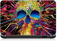 VI Collections MULTI COLOR SKULL pvc Laptop Decal 15.6   Laptop Accessories  (VI Collections)