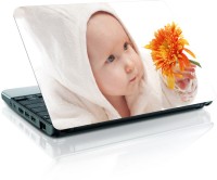 Shopmania Baby holding flower Vinyl Laptop Decal 15.6   Laptop Accessories  (Shopmania)