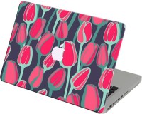 Theskinmantra Red Flowers Vinyl Laptop Decal 11   Laptop Accessories  (Theskinmantra)