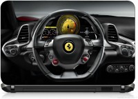 VI Collections FERRARI DASHBORD AND STEERING PRINTED VINYL Laptop Decal 15.5   Laptop Accessories  (VI Collections)