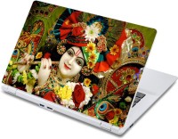 ezyPRNT Krishna with Flute (13 to 13.9 inch) Vinyl Laptop Decal 13   Laptop Accessories  (ezyPRNT)