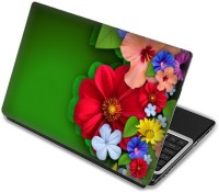 Shopmania Colored Flowers Vinyl Laptop Decal 15.6   Laptop Accessories  (Shopmania)