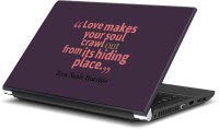 Rangeele Inkers Love Makes Your Soul Crawl Out Vinyl Laptop Decal 15.6   Laptop Accessories  (Rangeele Inkers)