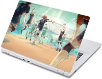 ezyPRNT Volley Ball Sports Animation (13 to 13.9 inch) Vinyl Laptop Decal 13   Laptop Accessories  (ezyPRNT)