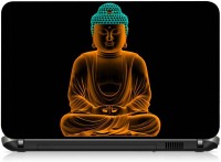 VI Collections Glowing Budha in Dark PRINTED VINYL Laptop Decal 15.6   Laptop Accessories  (VI Collections)