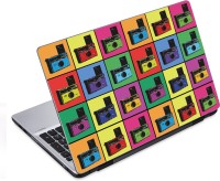 ezyPRNT Colorful Cameras Collage (14 to 14.9 inch) Vinyl Laptop Decal 14   Laptop Accessories  (ezyPRNT)