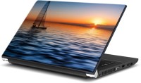 ezyPRNT Travel and Tourism - Boating and Sunrise (15 to 15.6 inch) Vinyl Laptop Decal 15   Laptop Accessories  (ezyPRNT)