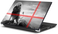 ezyPRNT Lion Roar Grey (15 to 15.6 inch) Vinyl Laptop Decal 15   Laptop Accessories  (ezyPRNT)